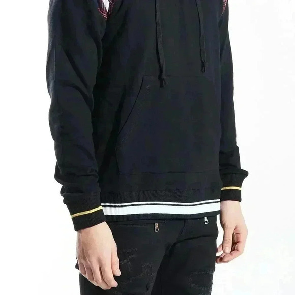 EMBELLISH HOCKNEY HOODIE (BLACK) - Picture 7 of 8